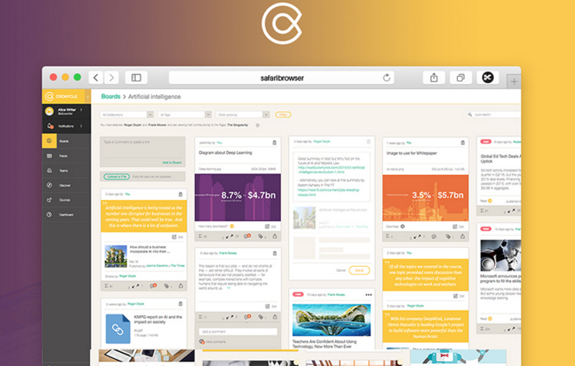 Cronycle screenshot 2